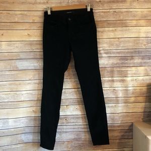 J Brand Black Cordoroy Skinny Jeans 26